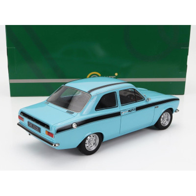 CULT SCALE MODELS FORD ENGLAND ESCORT MKI MEXICO 1973 - BLUE BLACK 1/18