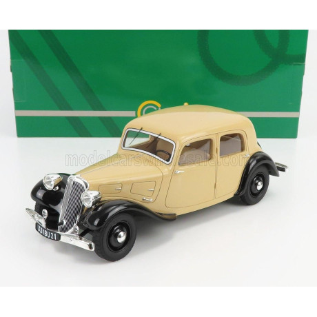 CULT SCALE MODELS CITROEN TRACTION AVANT 7CV 1934 - BEIGE BLACK 1/18