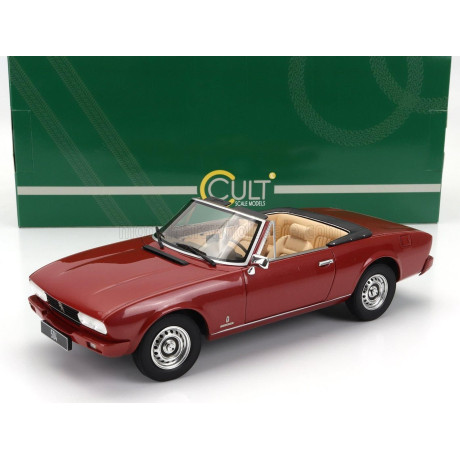 CULT SCALE MODELS PEUGEOT 504 CABRIOLET OPEN 1983 - RED MET 1/18