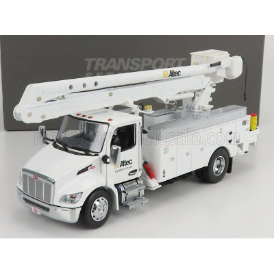 DM MODELS PETERBILT 536 TRUCK ALTEC AA55 GRU CRANE ELEVATOR CON PIATTAFORMA CESTELLO 2010 - WHITE 1/32