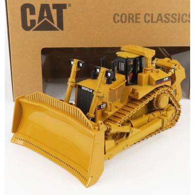 DM MODELS CATERPILLAR CATD11R DOZER RUSPA CINGOLATA - SCRAPER TYPE TRACTOR - YELLOW BLACK 1/50
