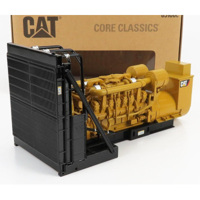 DM MODELS CATERPILLAR CAT3516B GENERATORE - GENERATOR SET - YELLOW BLACK 1/25