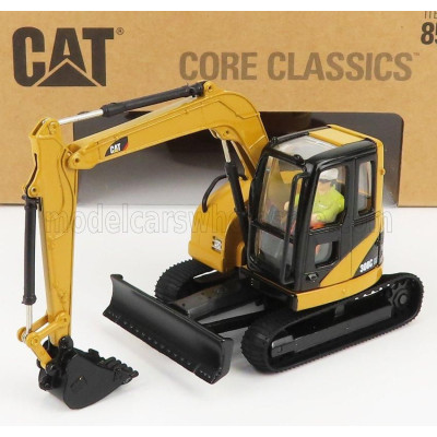 DM MODELS CATERPILLAR CAT308C CR ESCAVATORE CINGOLATO - TRACTOR HYDRAULIC MINI EXCAVATOR - YELLOW BLACK 1/50