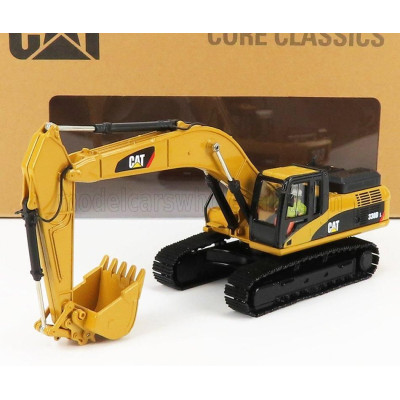 DM MODELS CATERPILLAR CAT330D ESCAVATORE CINGOLATO - TRACTOR HYDRAULIC EXCAVATOR SCRAPER - YELLOW BLACK 1/50