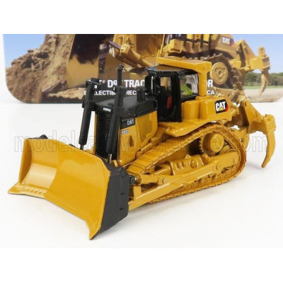 DM MODELS CATERPILLAR CATD9T RUSPA CINGOLATA - SCRAPER TYPE TRACTOR - YELLOW BLACK 1/87