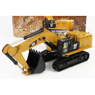 DM MODELS CATERPILLAR CAT390F ESCAVATORE CINGOLATO - TRACTOR HYDRAULIC EXCAVATOR SCRAPER - YELLOW BLACK 1/50