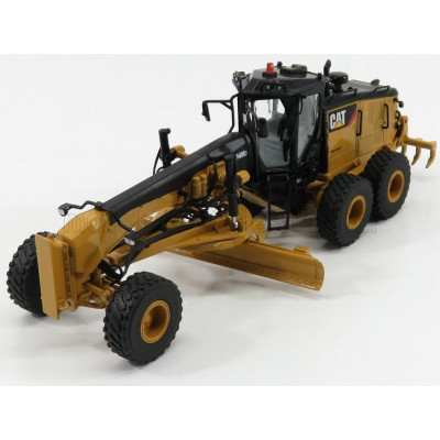 DM MODELS CATERPILLAR CAT14M3 RUSPA LIVELLATRICE GOMMATA - SCRAPER TRACTOR MOTOR GRADER - YELLOW BLACK 1/50