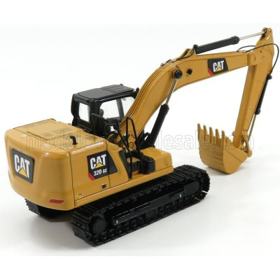DM MODELS CATERPILLAR CAT320GC ESCAVATORE CINGOLATO - TRACTOR HYDRAULIC EXCAVATOR - NEXT GENERATION - YELLOW BLACK 1/50