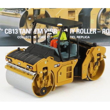 DM MODELS CATERPILLAR CATCB13 RULLO VIBRANTE MONOTAMBURO - SCHIACCIASASSI - STONE CRUSHER ROLL - UTILITY COMPACTOR - YELLOW BLAC