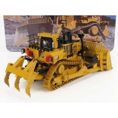 DM MODELS CATERPILLAR CATD11 DOZER RUSPA CINGOLATA - SCRAPER TYPE TRACTOR - YELLOW BLACK 1/50
