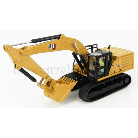 DM MODELS CATERPILLAR CAT336 ESCAVATORE CINGOLATO - TRACTOR HYDRAULIC EXCAVATOR - YELLOW BLACK 1/87