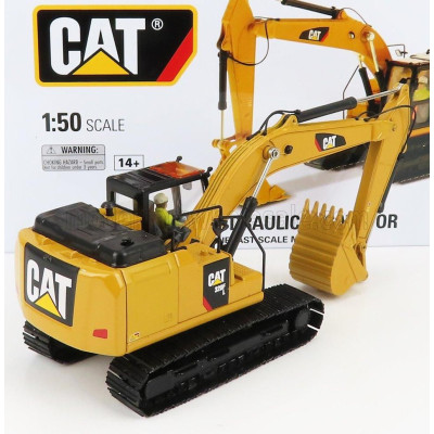 DM MODELS CATERPILLAR CAT320F L ESCAVATORE CINGOLATO - TRACTOR HYDRAULIC EXCAVATOR - YELLOW BLACK 1/50