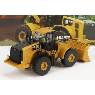 DM MODELS CATERPILLAR CAT972M RUSPA GOMMATA - SCRAPER TRACTOR WHEEL LOADER - YELLOW BLACK 1/87