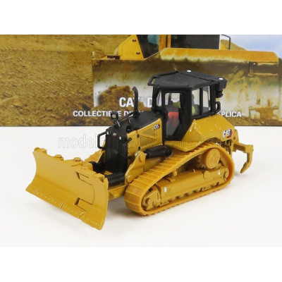 DM MODELS CATERPILLAR CATD5 DOZER RUSPA CINGOLATA - SCRAPER TYPE TRACTOR - YELLOW BLACK 1/87