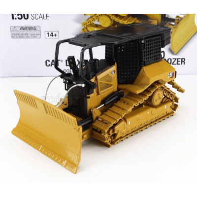 DM MODELS CATERPILLAR CATD5XR RUSPA CINGOLATA - FIRE SUPPRESSION DOZER - YELLOW BLACK 1/50