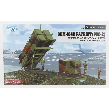 DRAGON ARMOR ACCESSORIES MIM-104C PATRIOT PAC-2 SURFACE TO AIR MISSILE SYSTEM M901 LAUNCHING STATION MILITARY 1/35