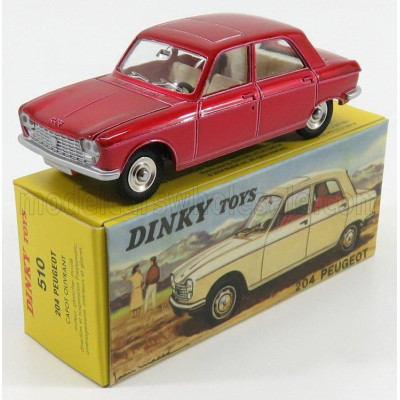 EDICOLA PEUGEOT 204 1968 - RED MET 1/43
