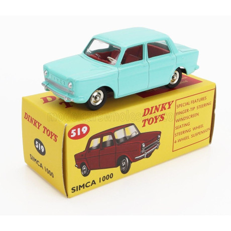 EDICOLA SIMCA 1000 1965 - VERY LIGHT BLUE 1/43