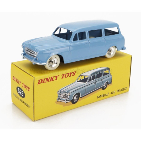 EDICOLA PEUGEOT 403 FAMILIALE 1969 - LIGHT BLUE 1/43