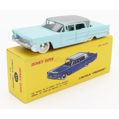 EDICOLA LINCOLN PREMIERE 1955 - LIGHT BLUE SILVER 1/43