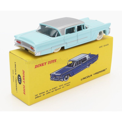 EDICOLA LINCOLN PREMIERE 1955 - LIGHT BLUE SILVER 1/43