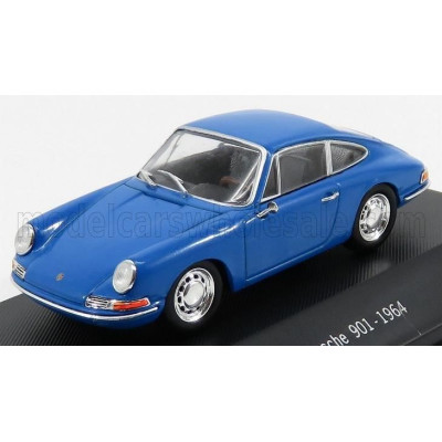EDICOLA PORSCHE 911 901 1964 - CON VETRINA - WITH SHOWCASE - BLUE 1/43