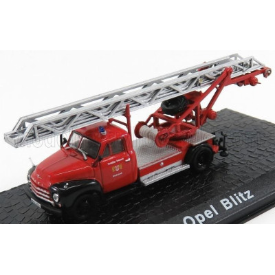 EDICOLA OPEL BLITZ DL18 MAGIRUS TRUCK SCALA FIRE ENGINE 1960 - RED BLACK SILVER 1/72