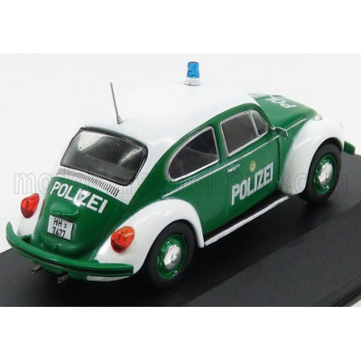 EDICOLA VOLKSWAGEN BEETLE 1200 POLIZEI 1977 - GREEN WHITE 1/43
