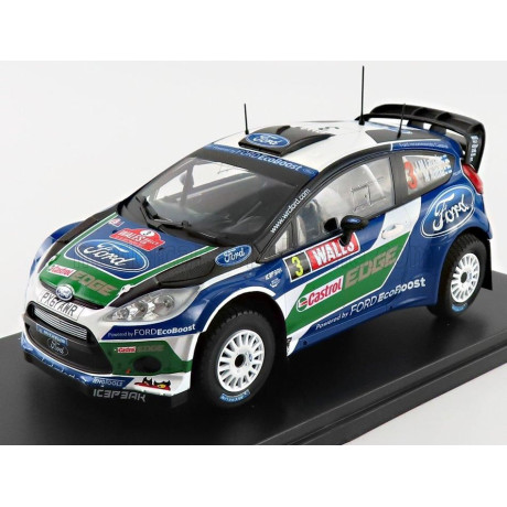EDICOLA FORD ENGLAND FIESTA R5 N 3 RALLY WALES GB 2012 J.M LATVALA - M.ANTTILA - BLUE WHITE GREEN 1/24