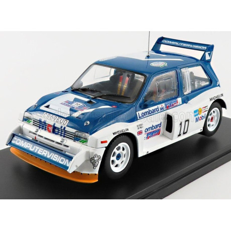 EDICOLA MG METRO 6R4 MOBIL N 10 RALLY RAC GB 1985 T.POND - R.ARTHUR - BLUE WHITE 1/24