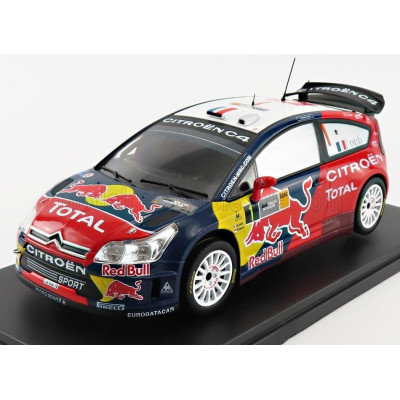 EDICOLA CITROEN C4 WRC REDBULL TOTAL N 1 RALLY DEUTSCHLAND 2008 S.LOEB - D.ELENA - RED BLUE WHITE 1/24