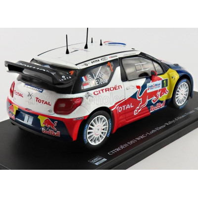 EDICOLA CITROEN DS3 WRC REDBULL TOTAL N 1 RALLY D'ALSACE 2012 S.LOEB - D.ELENA - BLUE WHITE RED 1/24