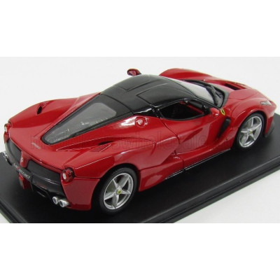 EDICOLA FERRARI LAFERRARI 2013 - CON VETRINA - WITH SHOWCASE - RED BLACK 1/24