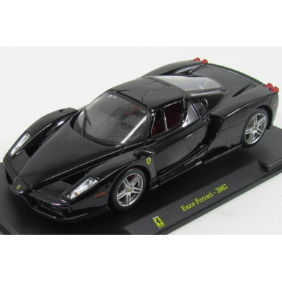 EDICOLA FERRARI ENZO 2002 - CON VETRINA - WITH SHOWCASE - BLACK 1/24