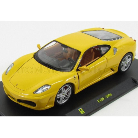 EDICOLA FERRARI F430 2004 - CON VETRINA - WITH SHOWCASE - YELLOW 1/24