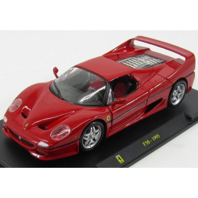 EDICOLA FERRARI F50 1995 - CON VETRINA - WITH SHOWCASE - RED 1/24
