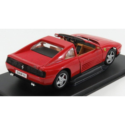 EDICOLA FERRARI 348TS SPIDER 1989 - CON VETRINA - WITH SHOWCASE - RED 1/24