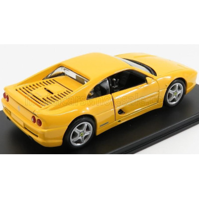 EDICOLA FERRARI F355 BERLINETTA 1995 - CON VETRINA - WITH SHOWCASE - YELLOW 1/24