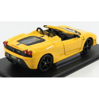 EDICOLA FERRARI F430 SCUDERIA SPIDER 16M 2008 - CON VETRINA - WITH SHOWCASE - YELLOW 1/24