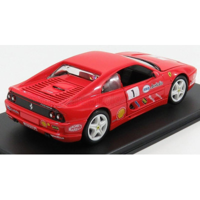 EDICOLA FERRARI F355 CHALLENGE N 1 1995 - CON VETRINA - WITH SHOWCASE - RED 1/24