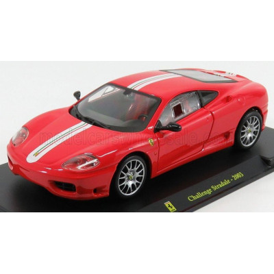 EDICOLA FERRARI 360 CHALLENGE STRADALE 2003 - CON VETRINA - WITH SHOWCASE - RED 1/24