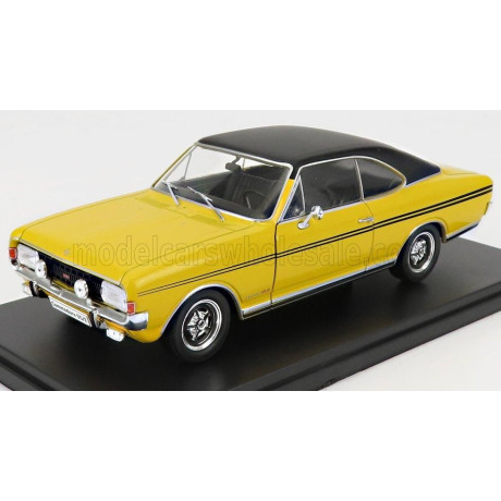 EDICOLA OPEL COMMODORE A GS/E COUPE 1970 - YELLOW BLACK 1/24
