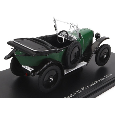 EDICOLA OPEL 4/12 PS LAUBFROSCH CABRIOLET OPEN 1924 - RED BLACK 1/24