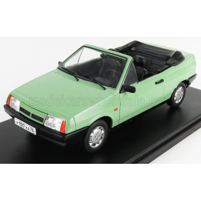 EDICOLA LADA VAZ 2108 CABRIOLET NATASHA 1986 - DAMAGE BLISTER BOX - GREEN 1/24