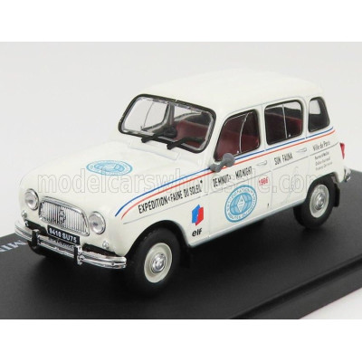 EDICOLA RENAULT R4 LA FAUNE DU SOLEIL DE MINUIT 1966 - WHITE 1/43