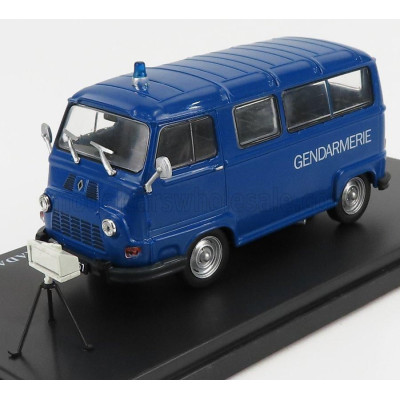 EDICOLA RENAULT ESTAFETTE 800 MINIBUS GENDARMERIE POLICE RADAR MOBILE AUTOVELOX 1978 - BLUE 1/43
