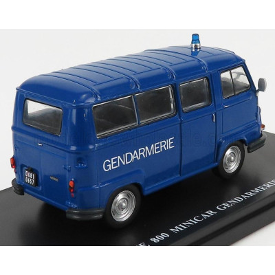 EDICOLA RENAULT ESTAFETTE 800 MINIBUS GENDARMERIE POLICE RADAR MOBILE AUTOVELOX 1978 - BLUE 1/43