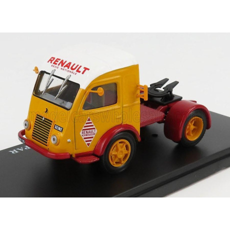EDICOLA RENAULT 2.5T. TRACTOR TRUCK 2-ASSI RENAULT REGIE NATIONALE1955 - YELLOW RED WHITE 1/43
