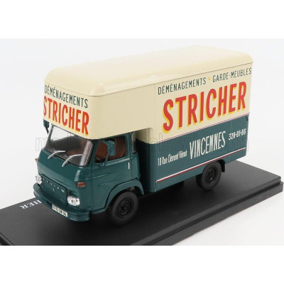 EDICOLA SAVIEM SG2 MB35 TRUCK VAN DEMENAGEMENTS GARDE MEUBLES STRICHER 1972 - BLUE CREAM 1/43