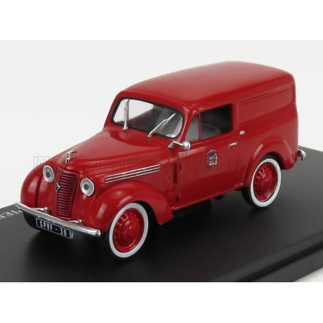 EDICOLA RENAULT JAVAQUATRE VAN SAPEURS POMPIERS 1953 - RED 1/43